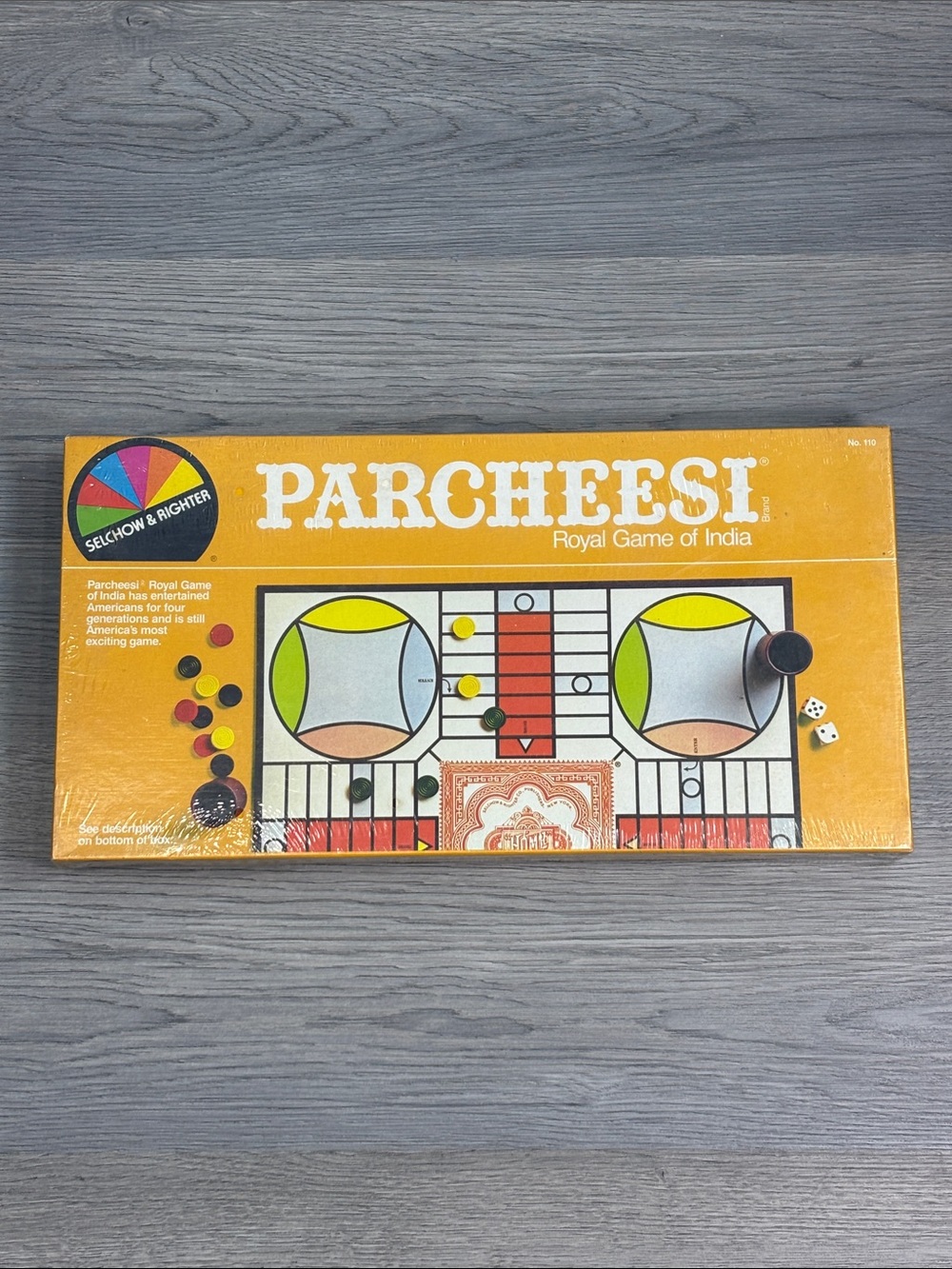 Parcheesi Royal Game of‎ India Board Game by Selchow & Righter 1982 NEW Sealed